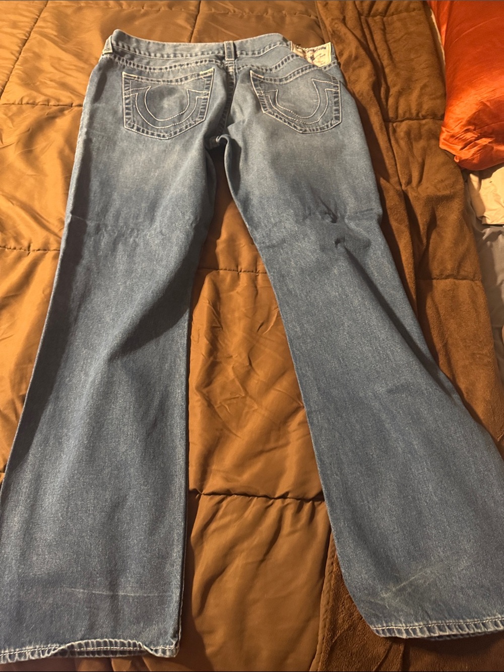 True Religion Straight Leg Denim Jeans Men's Bootcut Blue